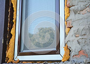 Install Window insulation with foam. A mosquito windows net offers protection.