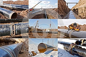 Installation and construction of the main pipeline welding