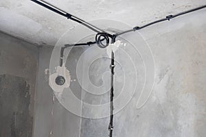 The installation of electrical conduits, cable trays,