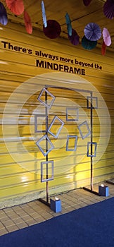 Mindframe Installation â Abstract Expression in Yellow and Blue