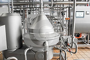 Installation for pasteurization of milk at a dairy plant. Brilli