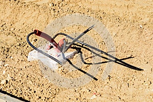 Installation of underground cable entry during construction