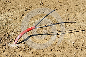 Installation of underground cable entry during construction