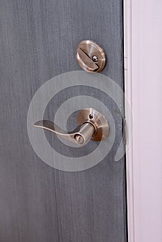 installed door handle