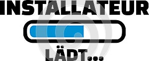 Installer loading bar german
