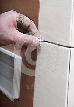 Installing bathroom tile