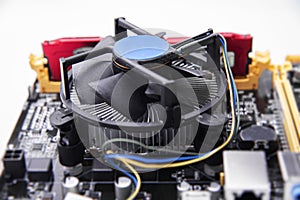 Installing central processor unit into computer motherboard