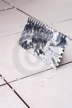 Installing ceramic tile