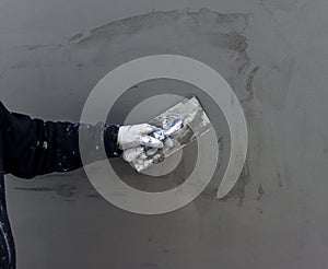 Installing external insulation Facade therm