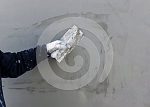 Installing external insulation Facade therm