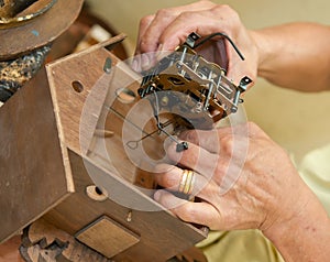 Installing the Heart of a Cuckoo Clock