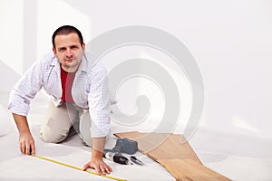 Installing laminate flooring - the isolation layer