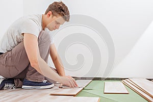Installing laminate flooring
