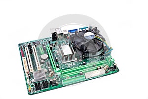 Installing a new RAM DDR memory for a personal computer processor socket in a service. Upgrade repair. PC upgrade or repair
