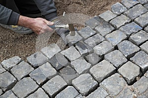 Installing pavers