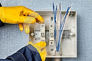 Installing protective devices in electrical panel