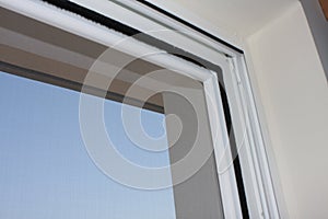 Installing pvc window in house