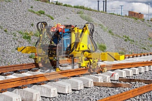 Installing railroad rails