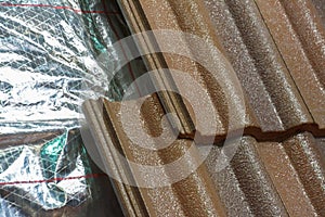 Installing roof insulation