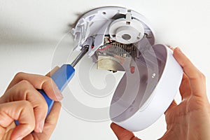 Installing Smoke Detector At Home