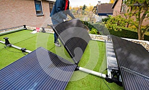 Installing solar panels