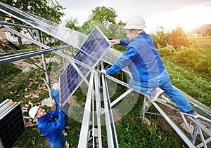 Installing of solar photo voltaic panel system