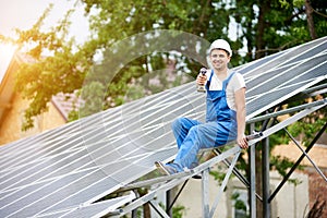 Installing of solar photo voltaic panel system