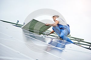 Installing of solar photo voltaic panel system