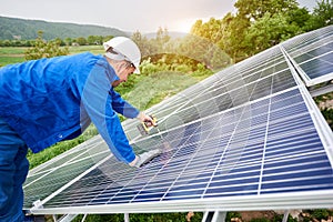 Installing of solar photo voltaic panel system