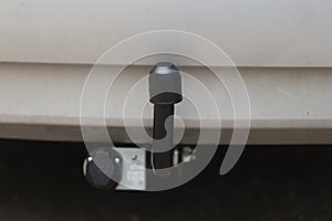 Installing a towbar for a car.Transportation of goods by passenger car