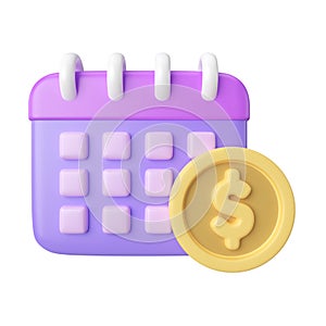 Instalment 3D Illustration Icon