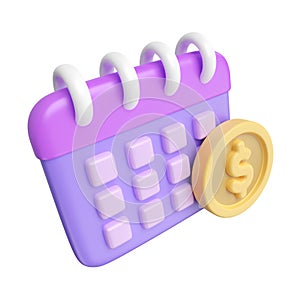 Instalment 3D Illustration Icon