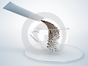 Instant coffee concept