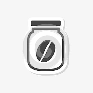 Instant Coffee Jar sticker