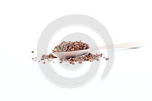 Instant coffee powder and coffee beans