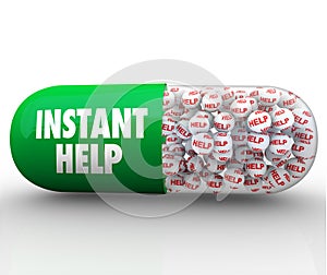 Instant Help - Medicine in Capsule Pill Provides Relief