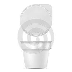 Instant mashed potato container template.