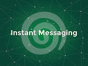 Instant messaging technology offers you a real-time text transmission over the Internet photo