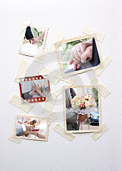 Instant photo frames set