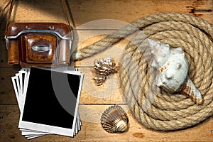 Instant Photos - Rope and Seashells