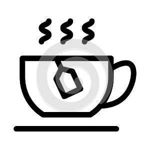 Instant tea line vector icon which can easily modify or edit