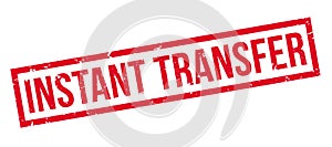 Instant Transfer rubber stamp