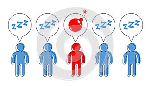 Instigator vector concept.