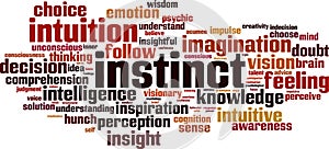 Instinct word cloud