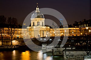 Institut de france at night