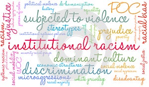 Institutional Racism Word Cloud