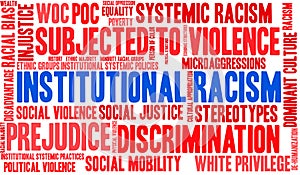 Institutional Racism Word Cloud photo