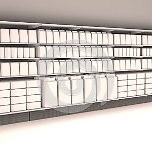 Instore display - shelf mockup