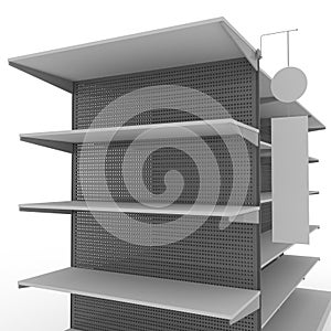 Instore display - shelf mockup