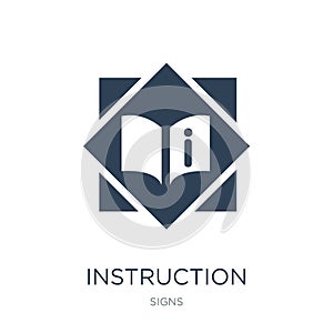 instruction icon in trendy design style. instruction icon isolated on white background. instruction vector icon simple and modern